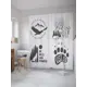 Шторка для ванной комнаты JoyArty sc_35717 200x180см цвет серый серебристый