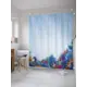 Шторка для ванной комнаты JoyArty sc_32701 200x180см цвет синий