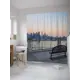 Шторка для ванной комнаты JoyArty sc_27846 200x180см цвет синий