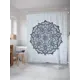 Шторка для ванной комнаты JoyArty sc_21241 200x180см цвет синий