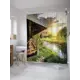 Шторка для ванной комнаты JoyArty sc_31275 200x180см цвет зеленый