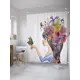 Шторка для ванной комнаты JoyArty sc_28341 200x180см цвет серый серебристый