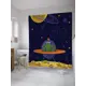 Шторка для ванной комнаты JoyArty sc_31393 200x180см цвет синий