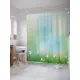 Шторка для ванной комнаты JoyArty sc_21139 200x180см цвет зеленый