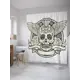Шторка для ванной комнаты JoyArty sc_35947 200x180см цвет серый серебристый