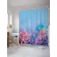 Шторка для ванной комнаты JoyArty sc_21167 200x180см цвет белый
