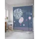 Шторка для ванной комнаты JoyArty sc_31281 200x180см цвет синий