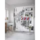 Шторка для ванной комнаты JoyArty sc_27801 200x180см цвет серый серебристый