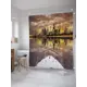 Шторка для ванной комнаты JoyArty sc_36542 200x180см цвет жёлтый золотой