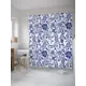 Шторка для ванной комнаты JoyArty sc_27713 200x180см цвет синий