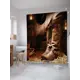 Шторка для ванной комнаты JoyArty sc_23110 200x180см цвет коричневый