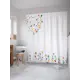 Шторка для ванной комнаты JoyArty sc_29036 200x180см цвет красный