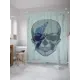 Шторка для ванной комнаты JoyArty sc_27662 200x180см цвет синий