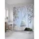 Шторка для ванной комнаты JoyArty sc_27869 200x180см цвет зеленый
