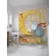 Шторка для ванной комнаты JoyArty sc_32959 200x180см цвет жёлтый золотой