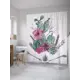 Шторка для ванной комнаты JoyArty sc_36161 200x180см цвет зеленый
