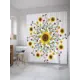 Шторка для ванной комнаты JoyArty sc_36145 200x180см цвет жёлтый золотой