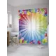 Шторка для ванной комнаты JoyArty sc_34382 200x180см цвет жёлтый золотой