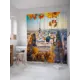 Шторка для ванной комнаты JoyArty sc_37670 200x180см цвет синий