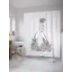 Шторка для ванной комнаты JoyArty sc_385296 200x180см цвет белый