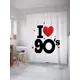 Шторка для ванной комнаты JoyArty sc_9780 200x180см цвет красный