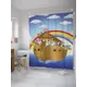 Шторка для ванной комнаты JoyArty sc_9424 200x180см цвет синий
