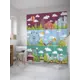 Шторка для ванной комнаты JoyArty sc_9507 200x180см цвет зеленый