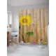Шторка для ванной комнаты JoyArty sc_9857 200x180см цвет жёлтый золотой