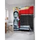 Шторка для ванной комнаты JoyArty sc_9917 200x180см цвет красный