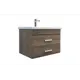 Тумба Comforty Никосия 70П дуб темный, с раковиной