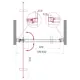 Душевая дверь BelBagno MARMI-B-1-60-C-Cr 195x60см