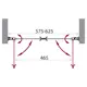 Душевая дверь BelBagno SELA-B-2-60-C-Cr 190x60см