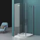 Душевой уголок BelBagno KRAFT-R-2-100-C-Cr 100x100см