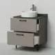 Тумба напольная Итана Nais 70 705x520x760 HM-553-1S Смоки софт, с раковиной
