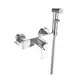 Смеситель для раковины Rossinka Silvermix RS50-52 термостатический с гигиеническим душем цвет хром