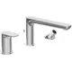 Смеситель для ванны Villeroy & Boch O.novo TVT10400200061 однорычажный универсальный цвет хром