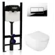 Комплект инсталляция с унитазом Valsir KIT Vscr 7334 Std P1 с кнопкой цвет хром