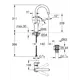 Смеситель для раковины Grohe 23911001 однорычажный цвет хром