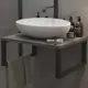 Столешница в ванную 1marka Ц0000015935 70x48см МДФ цвет серый