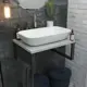 Столешница в ванную 1marka Ц0000015934 70x48см МДФ цвет серый