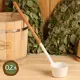 Ковш из алюминия 02 л длина 47 см белый