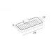 Полка для ванной комнаты Inda A1851ACR 24x12см