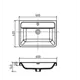 Раковина накладная Belbagno EA-600-LVB 60см