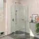 Душевой уголок Berges 061109 прямой 100x100см серебро профиль эффект стекла прозрачный