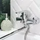 Смеситель для ванны Boou B8215-18F однорычажный с душевой лейкой цвет хром