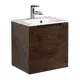 Тумба под раковину подвесная Belbagno ETNA-500-1A-SO-RW-P-L 49.6см цвет шоколадно-коричневый