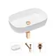 Накладная раковина Lavinia Boho Bathroom Sink Slim 21520076 фарфор 54 см с донным клапаном и металлическим сифоном