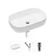 Накладная раковина Lavinia Boho Bathroom Sink Slim 21520069 фарфор 54 см с донным клапаном и металлическим сифоном