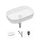 Накладная раковина Lavinia Boho Bathroom Sink Slim 21520060 фарфор 54 см с донным клапаном и металлическим сифоном
