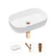 Накладная раковина Lavinia Boho Bathroom Sink Slim 21520075 фарфор 54 см с донным клапаном и металлическим сифоном